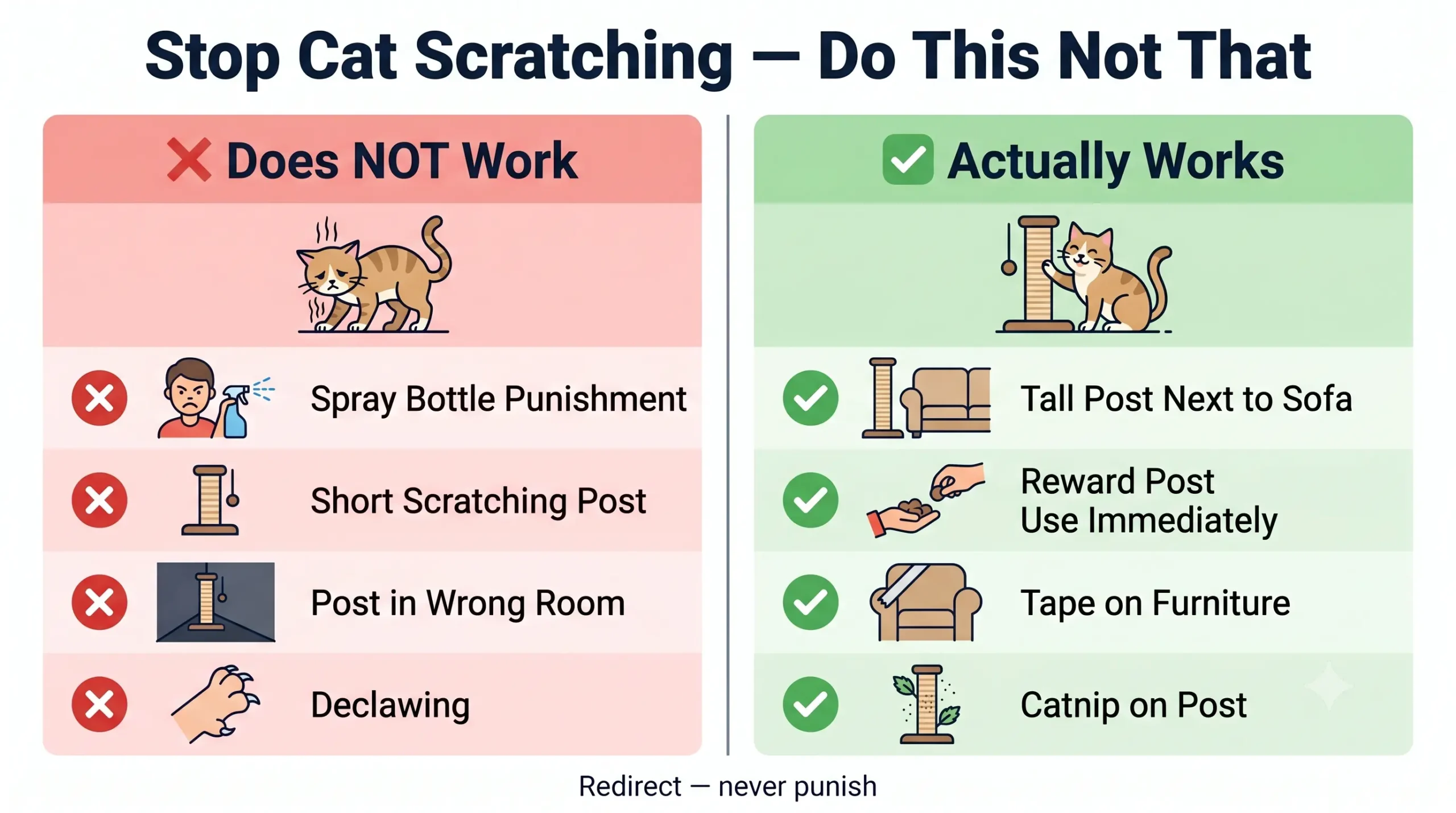 Stop cat scratching — do this not that guide to common mistakes