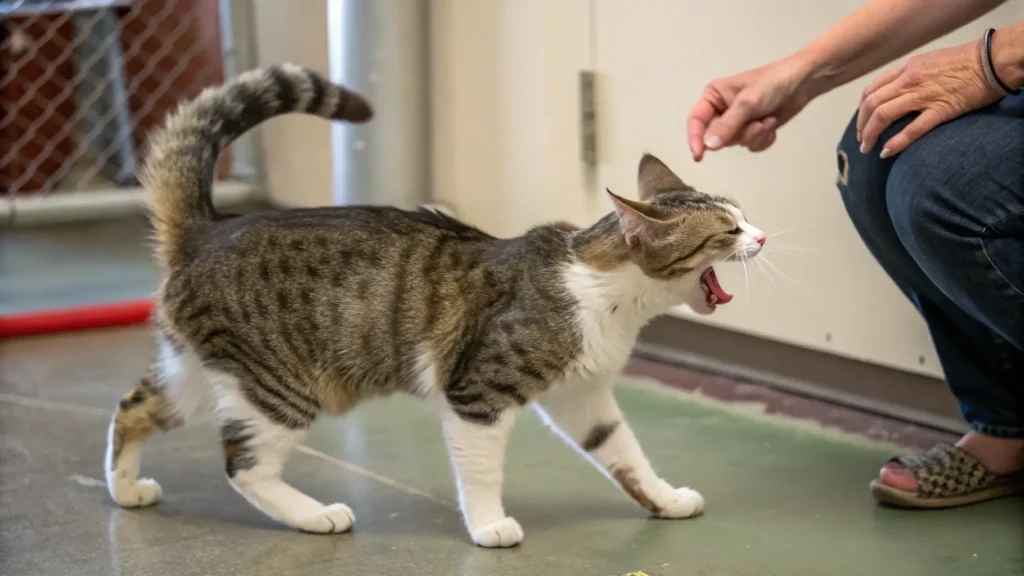 why does my cat bite me while purring