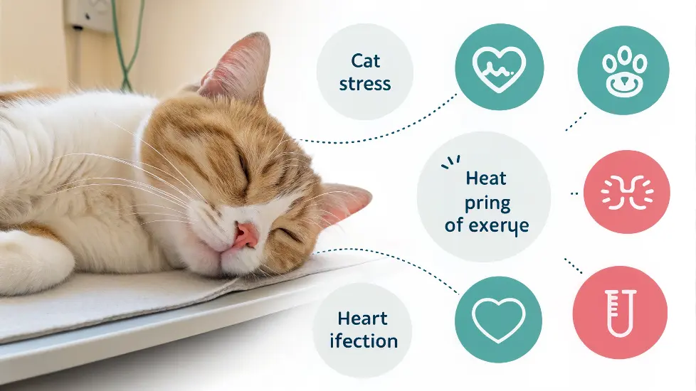 7 reasons cat breathing fast but otherwise normal infographic