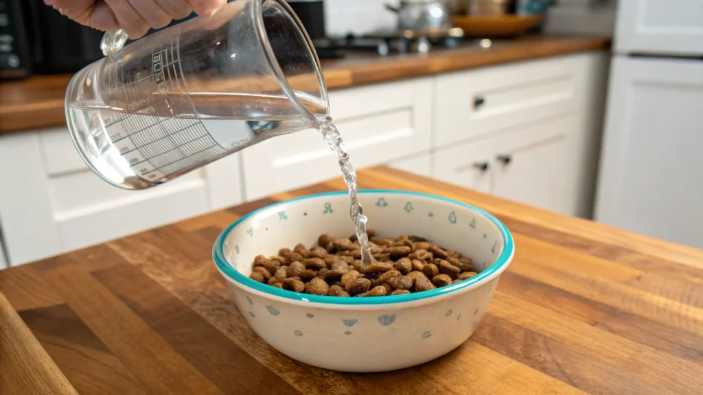 How Much Water to Rehydrate Dried Cat Food