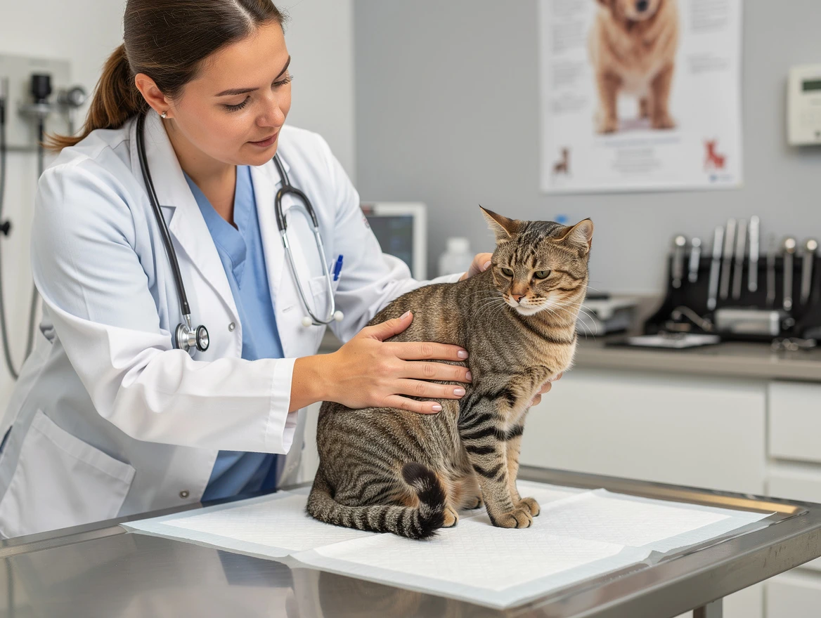 Senior cat showing behavioral signs and symptoms of kidney failure in cats — reduced activity and withdrawal