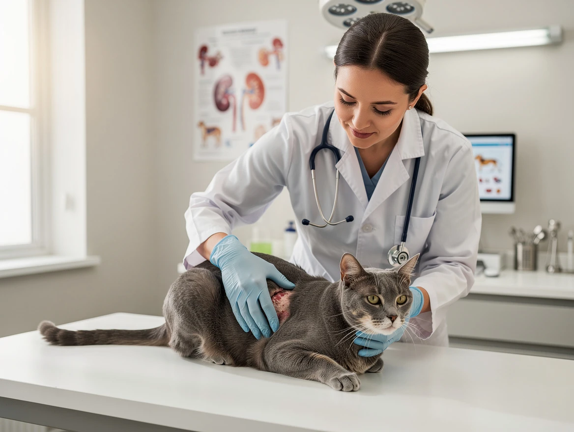 Cat owner rushing to emergency vet — signs and symptoms of kidney failure in cats requiring urgent care