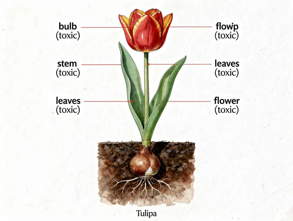 Tulips Toxic to Cats