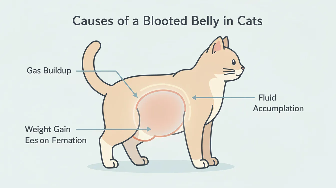 My cat looks bloated but acting normal — vet decision framework when to call and when to monitor