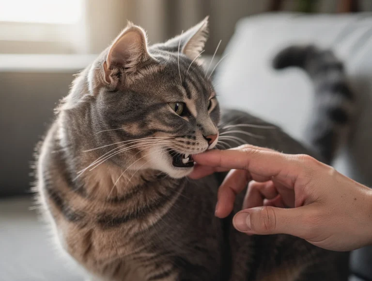 Why Does My Cat Bite Me Gently Out of Nowhere? 7 Reasons Behind It