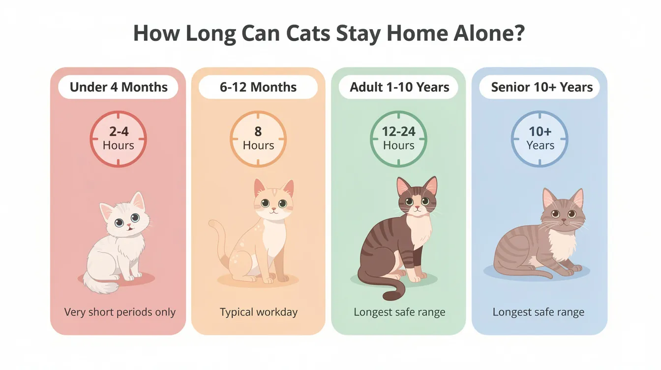 How long can you leave a cat alone — cat greeting owner at door after being home alone