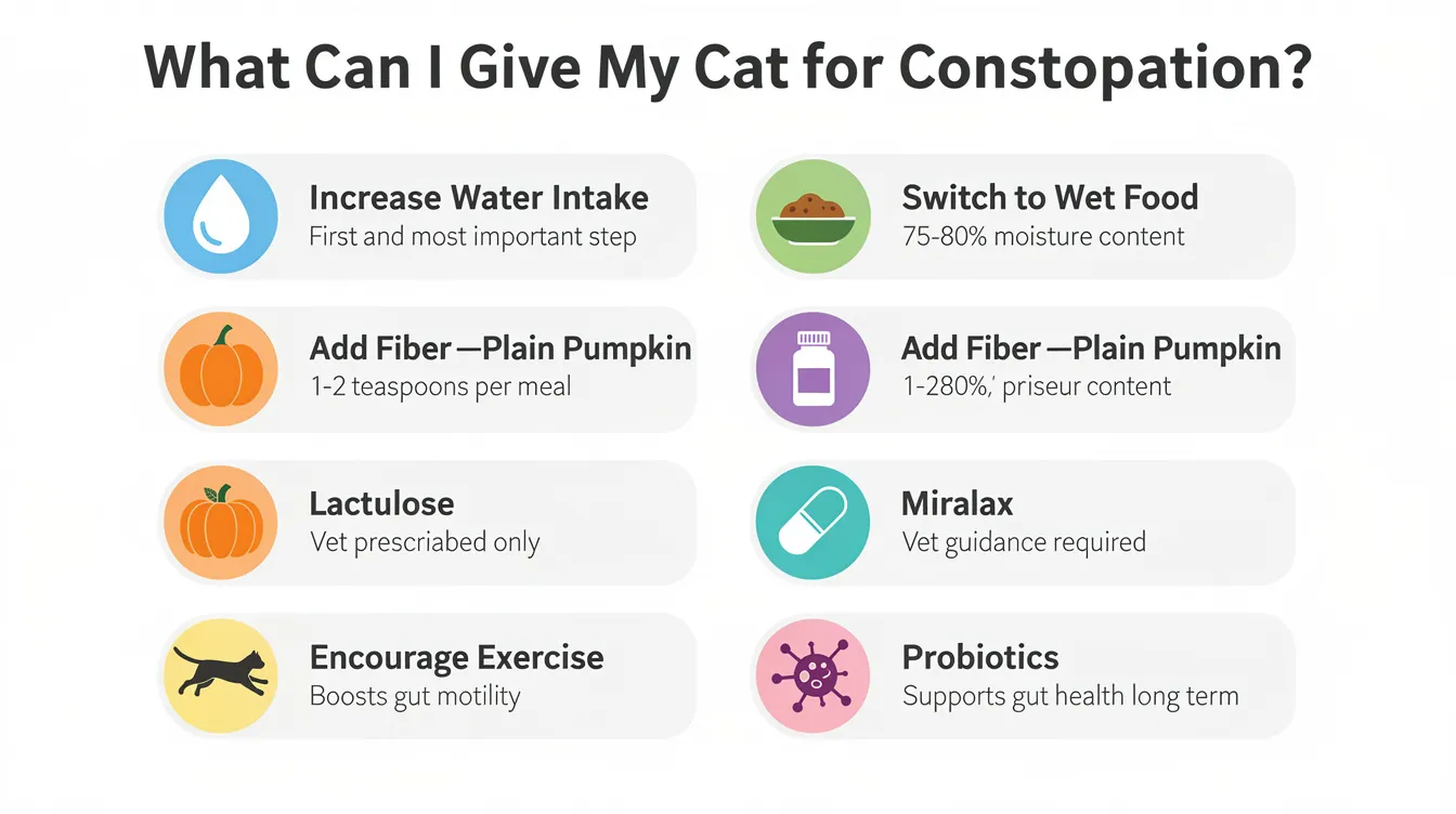What can I give my cat for constipation at home — illustrated guide to safe home remedies