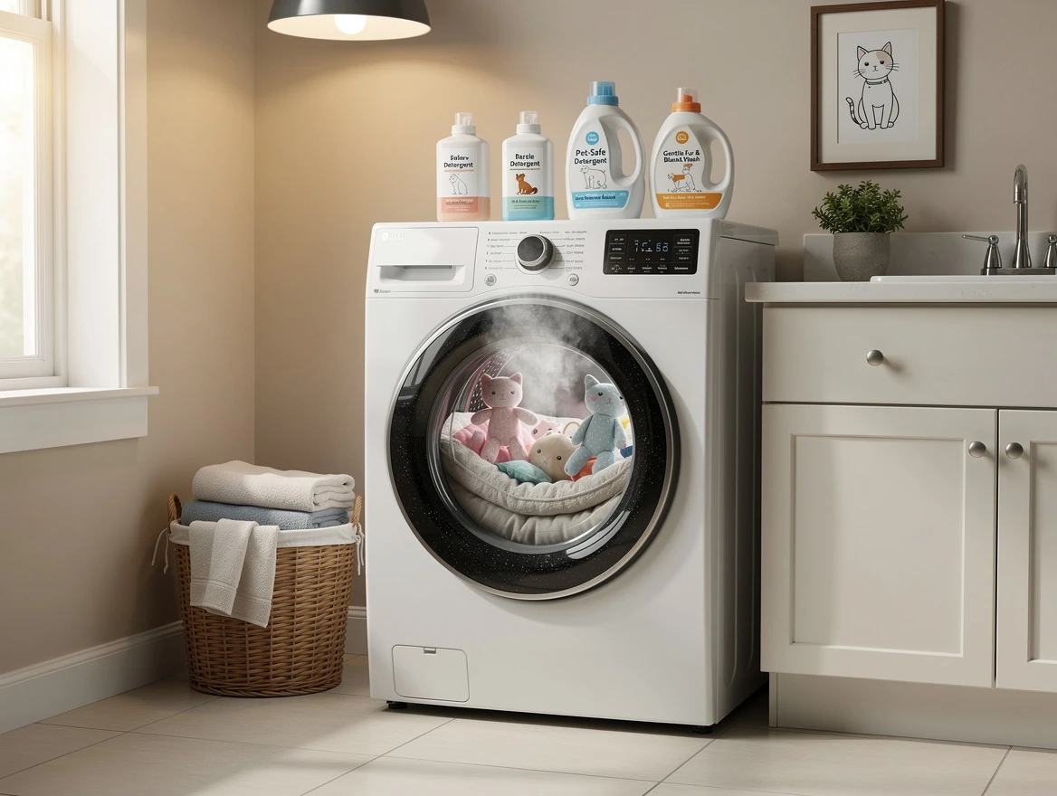 Washing machine running at high temperature — kills worm eggs when my cat has worms how do I clean my house