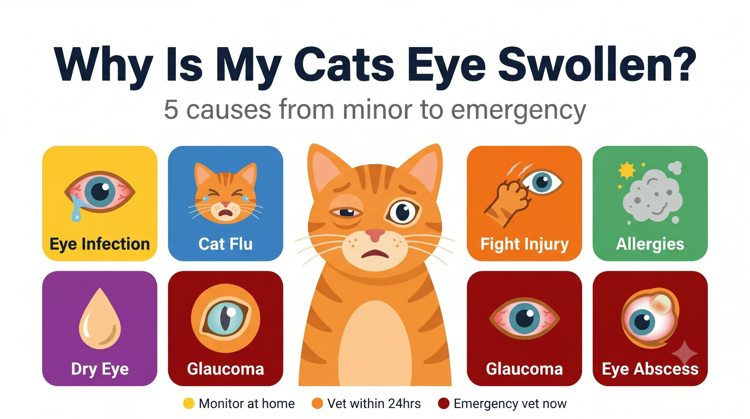 Why is my cats eye swollen — normal vs emergency guide