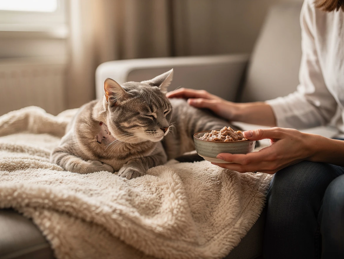 Cat recovering after professional tooth extraction — my cats tooth is loose can i pull it out