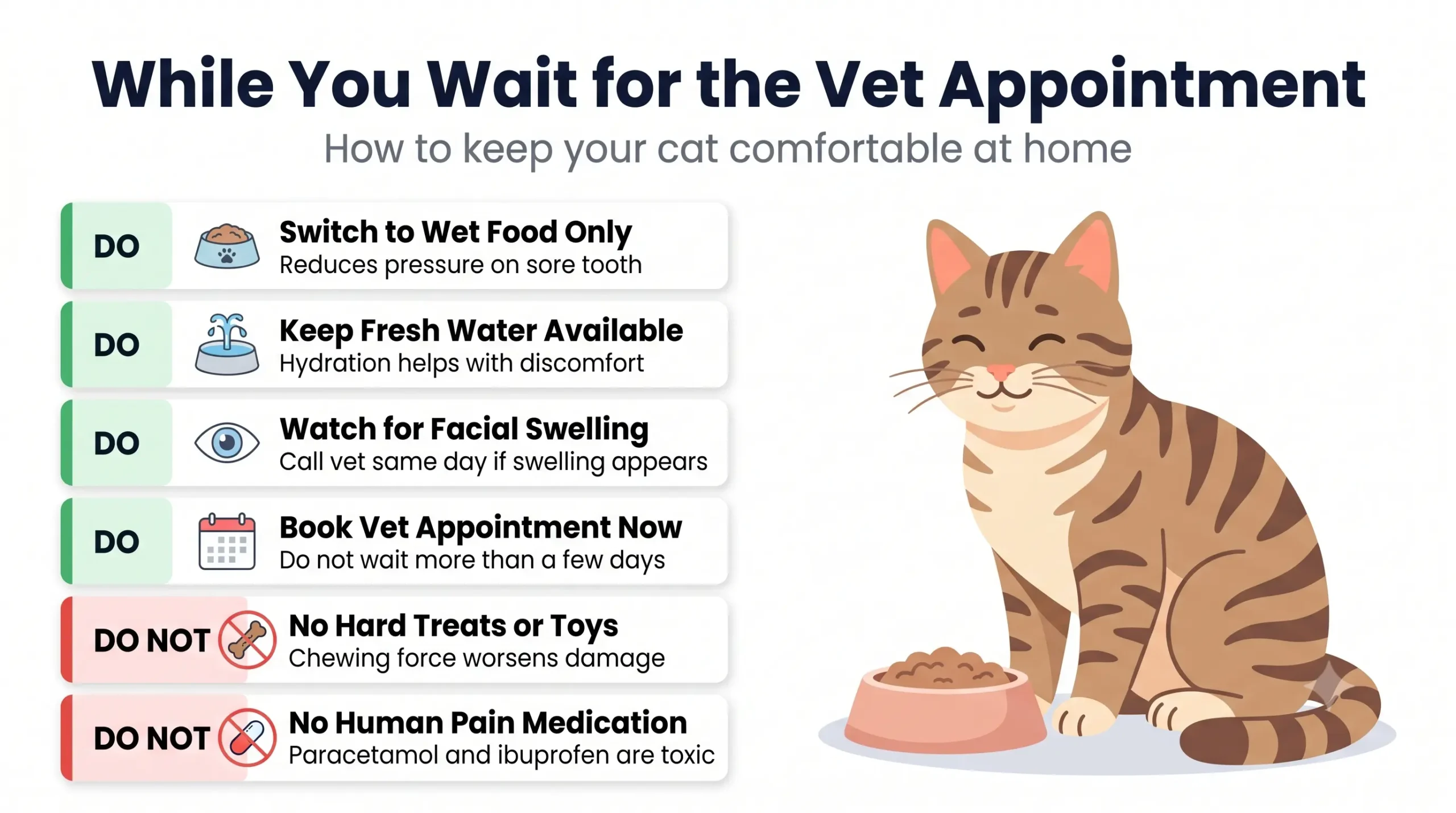 While you wait for the vet — home care tips when my cats tooth is loose