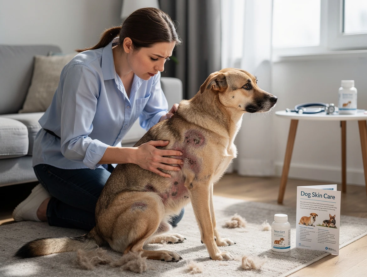 Dog showing excessive shedding signs — when to see a vet about hair loss