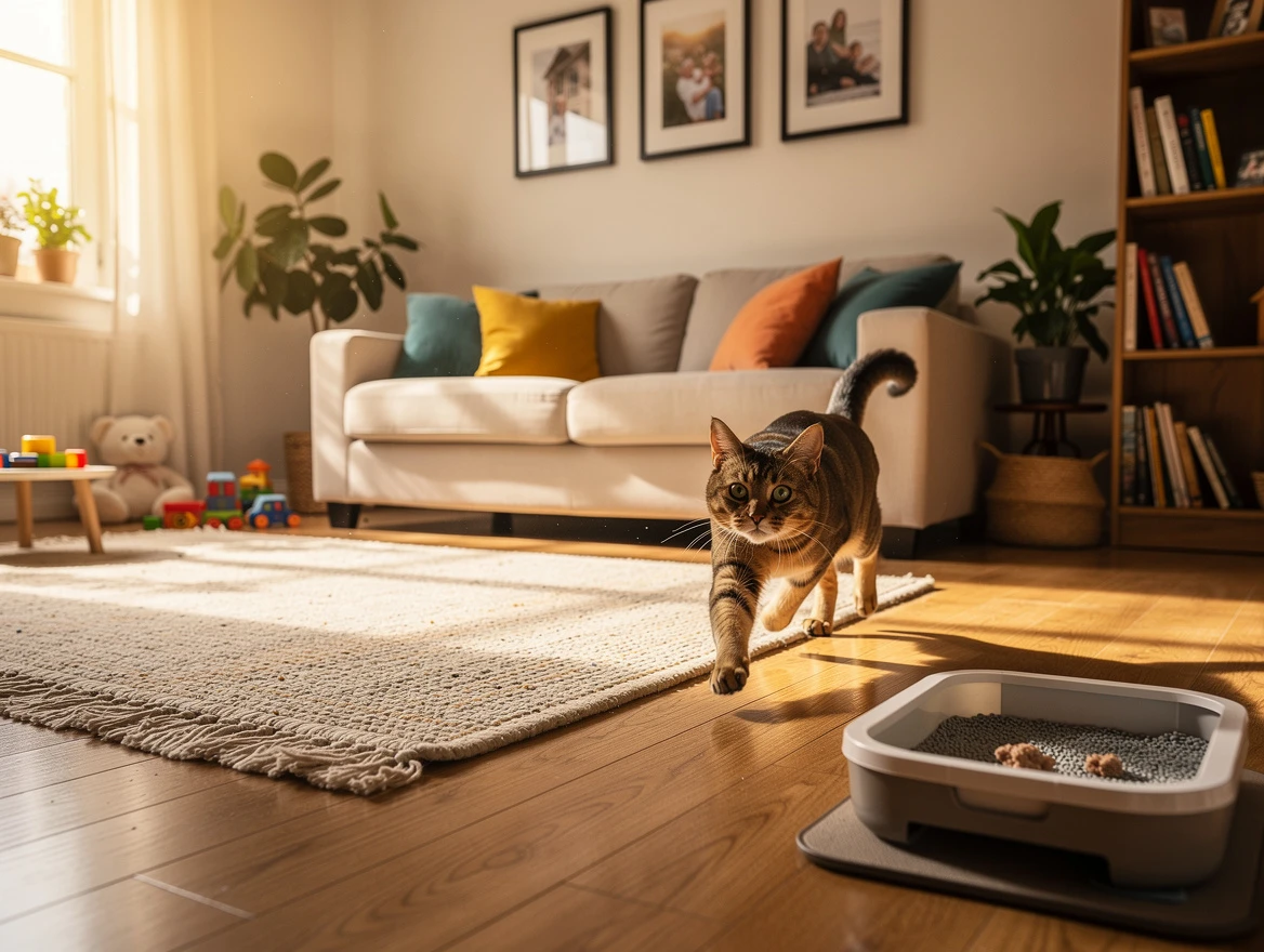 Cat eating bland diet of boiled chicken — what to feed a cat with diarrhea