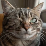 why is my cat squinting one eye