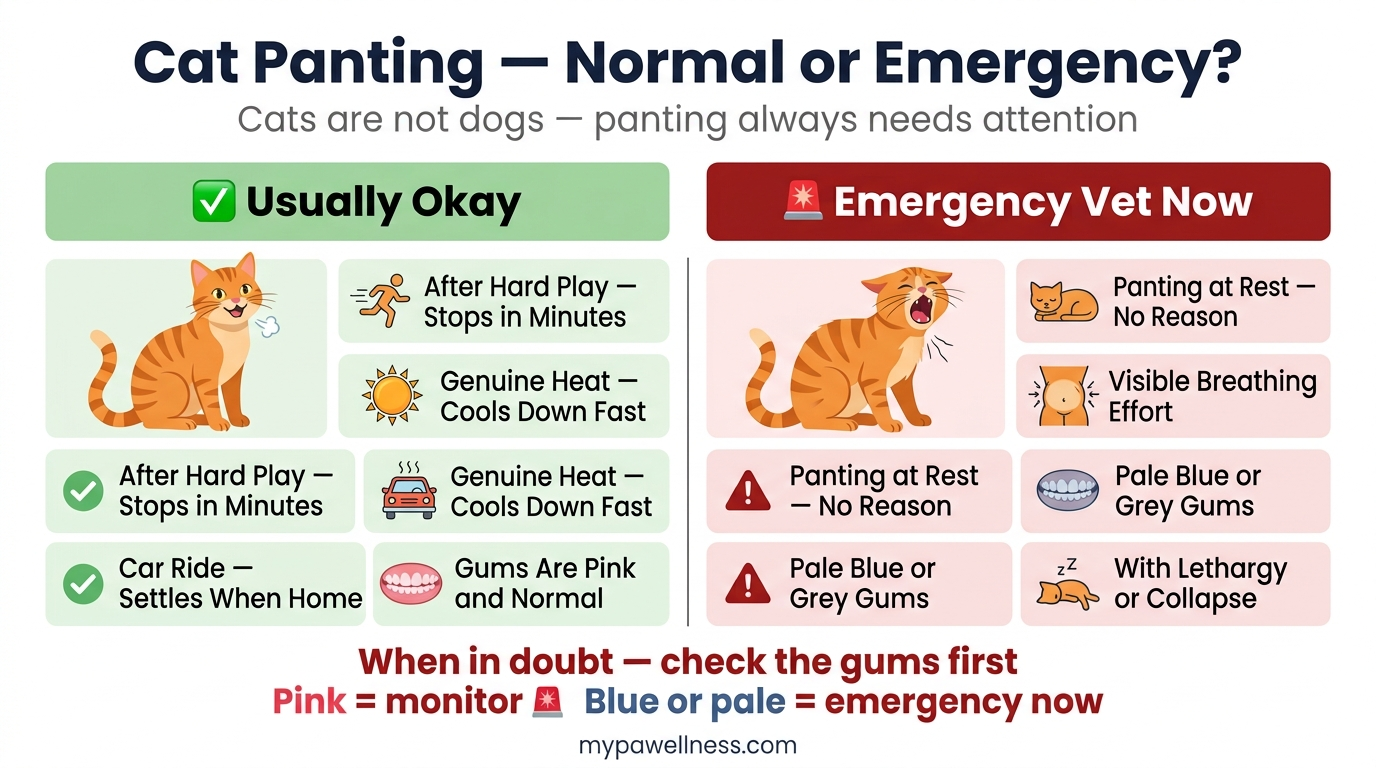 Cat panting: when it is normal and when it is an emergency