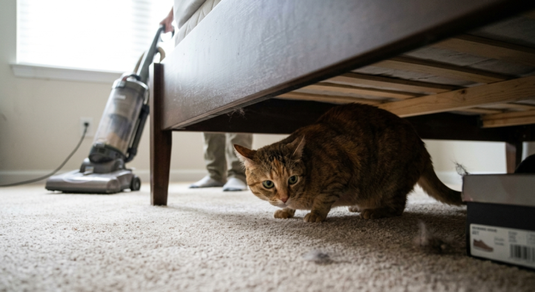 Cat Hiding Under Bed? 7 Reasons — and How to Help